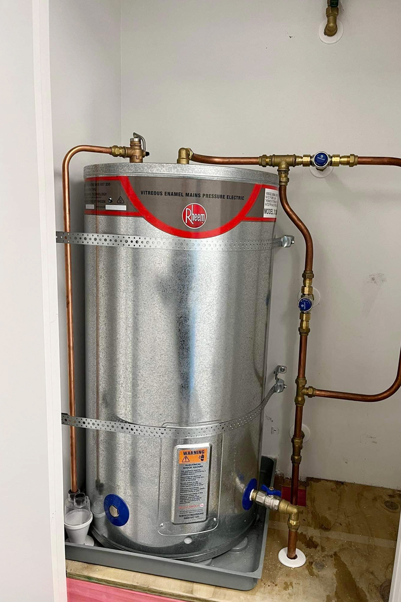 hot water cylinder installed at a property in East Auckland