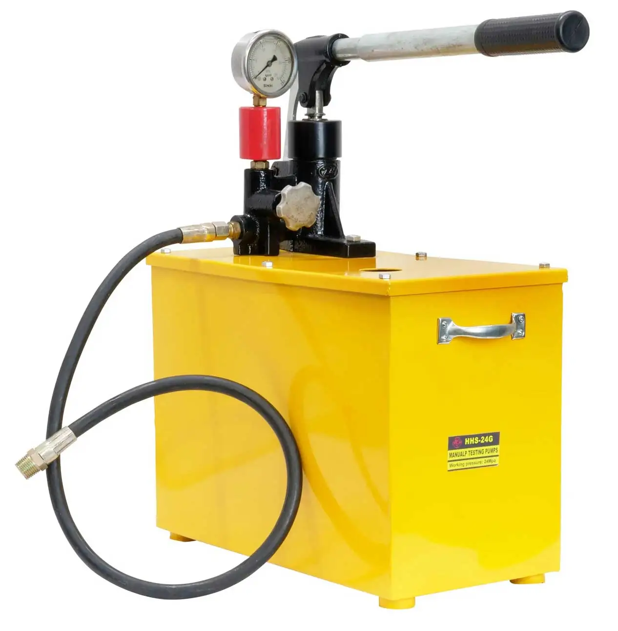 pressure testing pump for detecting water leaks